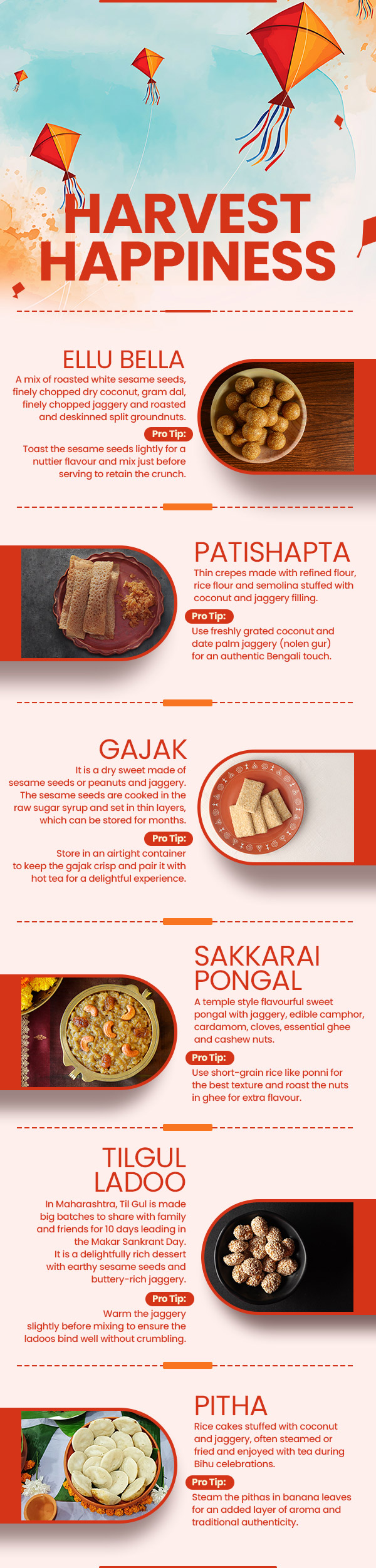 Traditional Sankranti treats across India